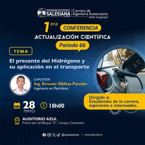 Afiche de la 1era conferencia de actualización científica: